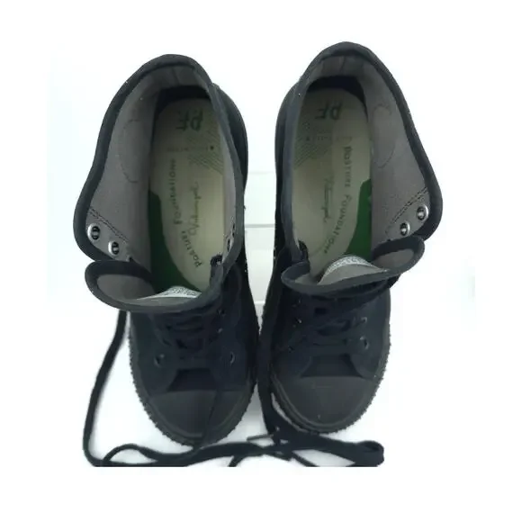 PF Flyers Center Hi Shoes Mens Size 8 US Black Canvas High Top Athletic Sneakers - Picture 3 of 9